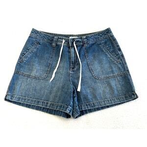Vintage St. John's Bay Shorts Women's Jean with Tie Waist Denim Size 14